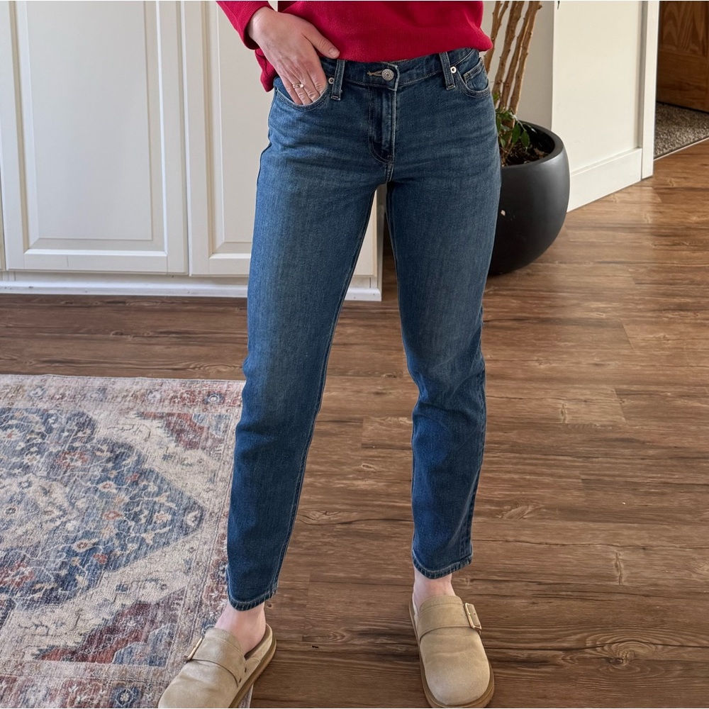 Uniqlo Women's Skinny Jeans in Medium Blue Wash - Picture 6 of 6